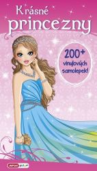 Krásné princezny - 200 vinylových samolepek - Omalovánky princezny Krásné princezny - 200 vinylových samolepek