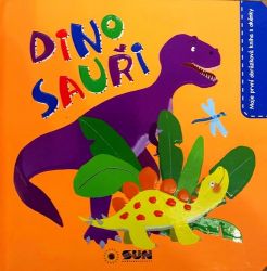 Dinosauři - moje první obrázková kniha s okénky - Dětské knížky poznávání zvířat Dinosauři - leporelo s okénky