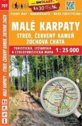 SC 707 Malé Karpaty - Červený kameň, 1:25 000 - Turistické mapy 707: Malé Karpaty-Stred, Červený Kameň 1:25 000