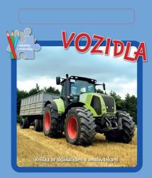 Vozidla - Knížka se skládačkami a omalovánkami - neznámý - Leporela pro děti Vozidla
