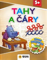 Tahy a čáry - Zábavná cvičebnice 5+ - Předškolní výuka Tahy a čáry - Zábavná cvičebnice 5+