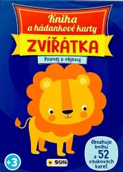 Kniha a hádankové karty Zvířátka - Poznej a objevuj Kniha a hádankové karty Zvířátka - Poznej a objevuj