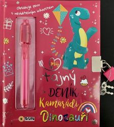Můj tajný deník na klíček Dinosauři (růžový) - Deníky a zápisníky pro děti Můj tajný deník na klíček Dinosauři (růžový)