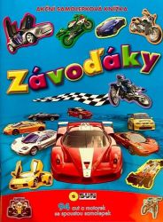 Akční samolepková knížka Závoďáky Akční samolepková knížka Závoďáky