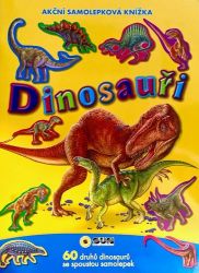 Akční samolepková knížka Dinosauři - Samolepkové knihy pro děti Akční samolepková knížka Dinosauři