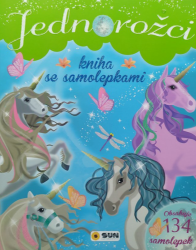 Jednorožci - Zelená Kniha se samolepkami - Samolepky se zvířátky Jednorožci - Zelená Kniha se samolepkami