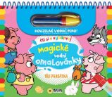 Tři prasátka - Čti a vybarvuj Magické vodní omalovánky - Vodní omalovánky Tři prasátka - Čti a vybarvuj Magické vodní omalovánky