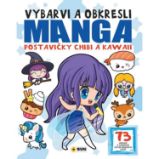 Vybarvi a obkresl - Manga postavičky Chibi a Kawai - Kreativní knihy pro děti Vybarvi a obkresl - Manga postavičky Chibi a Kawai