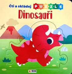 Čti a Skládej Puzzle Dinosauři - Knihy pro první čtení Čti a Skládej Puzzle Dinosauři
