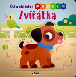 Čti a Skládej Puzzle Zvířátka - Knihy pro první čtení Čti a Skládej Puzzle Zvířátka