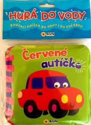 Hurá do vody Červené autíčko - Kousací nížka do vany i do kočárku - Knížky do vany Hurá do vody Červené autíčko - Kousací nížka do vany i do kočárku