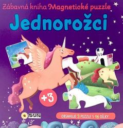 Zábavná magnetická kniha Jednorožci - čti a skládej Zábavná magnetická kniha Jednorožci - čti a skládej