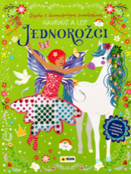 Kniha s diamantovými samolepkami Jednorožci - Navrhuj a Lep