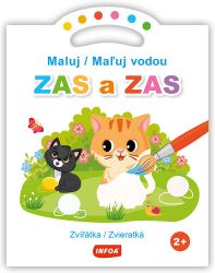 Maluj / Maľuj vodou ZAS a ZAS Zvířátka / Zvieratká Maluj / Maľuj vodou ZAS a ZAS Zvířátka / Zvieratká