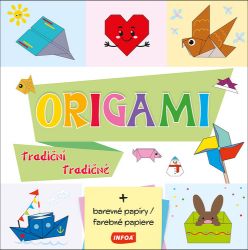 Origami tradiční / tradičné (+ barevné papíry / farebné papiere) - Skládačky z papíru pro děti Origami tradiční / tradičné (+ barevné papíry / farebné papiere)