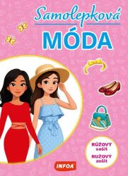 Samolepková móda - růžový sešit / ružový zošit - neuveden - Samolepkové knihy pro děti Samolepková móda Růžový sešit