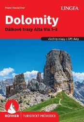 Dolomity, Dálkové trasy Alta Via 1–3 - Rother - Franz Hauleitner - Mapy a průvodci Dolomity, Dálkové trasy Alta Via 1–3 - Rother