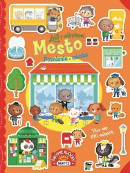 Zošit s nálepkami: Mesto - povolania a miesta - Slovenské knihy pro děti Zošit s nálepkami: Mesto - povolania a miesta