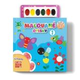 Malované otisky 1 - Omalovánky pro děti Malované otisky 1