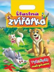 Šťastná zvířátka - Omalovánky zvířata Šťastná zvířátka