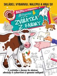 Milujeme zvířátka z farmy - Skládej, vybarvuj, nalepuj a hraj si! - Samolepky se zvířátky Milujeme zvířátka z farmy - Skládej, vybarvuj, nalepuj a hraj si!