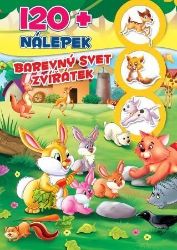 Barevný svět zvířátek 120+ nálepek - Samolepky se zvířátky Barevný svet zvířatek