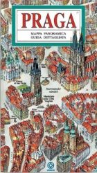 Praha - Panoramatická mapa / italsky - Mapy Prahy Praha - mapa panoramatická IT