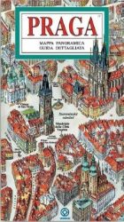 Praha - Panoramatická mapa / italsky - Mapy Prahy Praha - mapa panoramatická IT