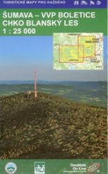Šumava VVP-Boletice CHKO-Blanský les 1:25 000 (turistická mapa) - Mapy Šumavy Šumava VVP-Boletice CHKO-Blanský les 1:25 000 (turistická mapa)