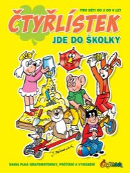 Čtyřlístek jde do školky - Kniha plná grafomotoriky, počítání a vyrábění - Jaroslav Němeček - Dětský komiks Čtyřlístek Čtyřlístek jde do školky