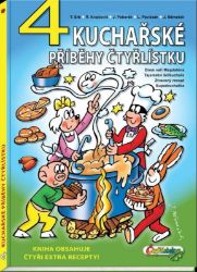4 kuchařské příběhy Čtyřlístku - Lukáš Pavlásek,Jiří Poborák,Radim Krajčovič,Jaroslav Němeček - Dětský komiks Čtyřlístek 4 kuchařské příběhy Čtyřlístku