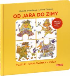 OD JARA DO ZIMY - Puzzle, básničky, omalovánky, kvízy - Alena Zímová - Leporela pro děti OD JARA DO ZIMY - Puzzle, básničky, omalovánky, kvízy
