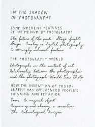 In the Shadow of Photography