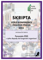SRIPTA SKČP Fenomén ESG a jeho dopady do fungování organizací SRIPTA SKČP Fenomén ESG a jeho dopady do fungování organizací
