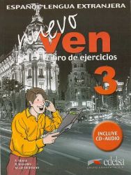 Ven nuevo 3 - Libro de Ejercicios + CD - kolektiv autorů - Učebnice španělštiny Ven nuevo 3 - Libro de Ejercicios + CD