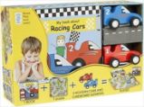 My Little Book about Racing Cars (Book, Wooden Toy & 16-piece Puzzle) - Odborná angličtina My Little Book about Racing Cars (Book, Wooden Toy & 16-piece Puzzle)