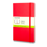 Zápisník Moleskine - tvrdé desky, L, čistý - červený