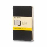Sešity Moleskine Cahier, S, čtverečkované, 3 ks - černé Sešity Moleskine Cahier, S, čtverečkované, 3 ks - černé