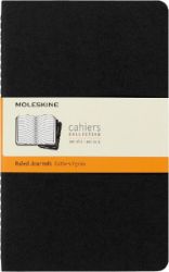 Moleskine: Sešity 3 ks linkované černé L