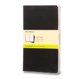 Moleskine: Sešity 3 ks čisté černé L