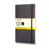 Moleskine Zápisník černý L, čtverečkovaný, měkký