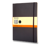 Zápisník Moleskine - měkké desky, XL, linkovaný - černý Zápisník Moleskine - měkké desky, XL, linkovaný - černý