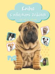 Kniha s nálepkami zvířátek Psi: více než 100 nálepek