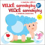Velké samolepky s domácími zvířaty Ovce / Veľké samolepky s domácimi zvieratami Ovca