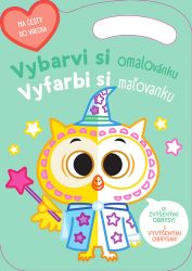Vybarvi si omalovánku Sova / Vyfarbi si maľovanku Sova Vybarvi si omalovánku Sova / Vyfarbi si maľovanku Sova
