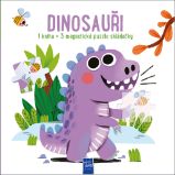 Dinosauři - Kniha + 3 magnetické puzzle skládačky Dinosauři - Kniha + 3 magnetické puzzle skládačky
