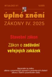 Aktualizace IV/1 / 2025 - Stavební zákon