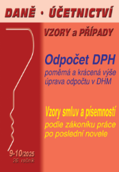 DÚVaP č. 9-10 / 2025 - Odpočet DPH v poměrné a krácené výši - Ladislav Jouza - Ekonomie a finance DÚVaP č. 9-10 / 2025 - Odpočet DPH v poměrné a krácené výši