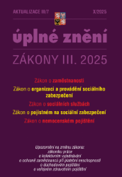 Aktualizace III/7 / 2025 - Zákon o zaměstnanosti, Zákon o sociálních službách
