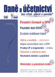 DaÚ č. 1 / 2026 - Finanční činností a DPH - Antonín Daněk,Martin Děrgel,Václav Benda,Ivan Macháček - Ekonomie a finance DaÚ č. 1 / 2026 - Finanční činností a DPH